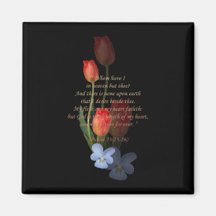 Psalm-73:25 - 26 Tulpen Magnet