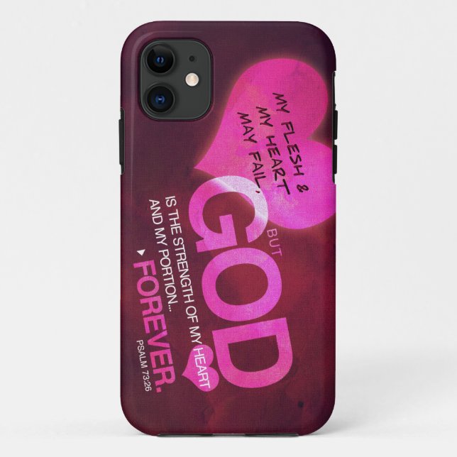 Psalm-73:26 - Rosa (iPhone 5) Case-Mate iPhone Hülle (Rückseite)