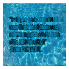 Psalm 7:17 WEBU Poster