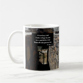 Psalm 7:1 Gott ist unser Zufluchtsbibel Verse Kaffeetasse