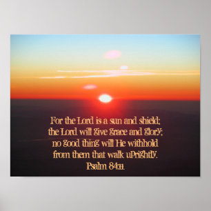 Psalm 84:11 Der Herr ist eine Sonne und Schild Pos