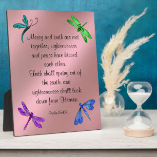 Psalm 85:10-11 Plaque Fotoplatte