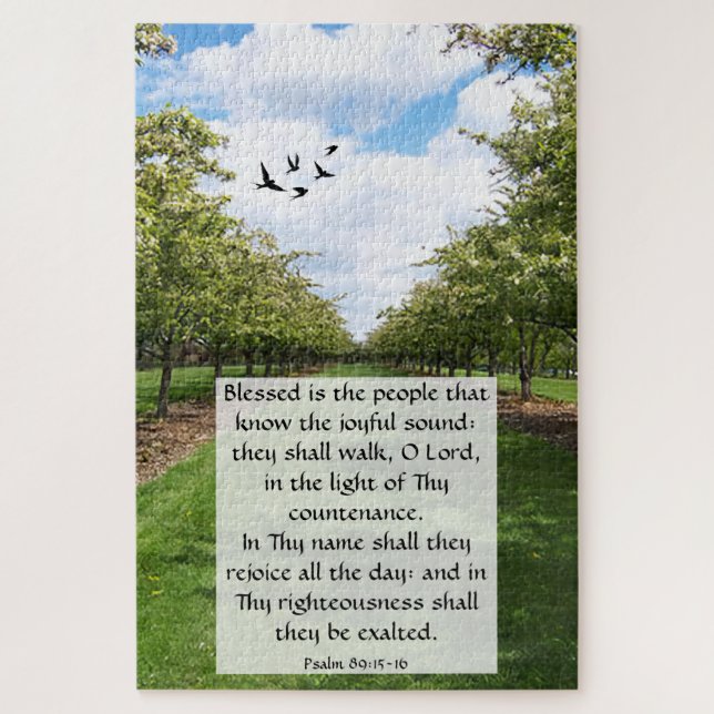 Psalm 89:15-16 puzzle (Vertikal)