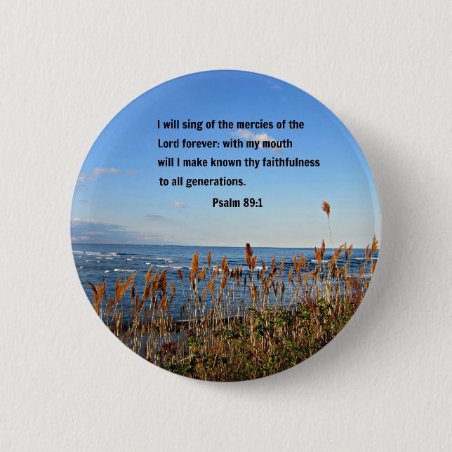 Psalm 89:1 button (Vorderseite)