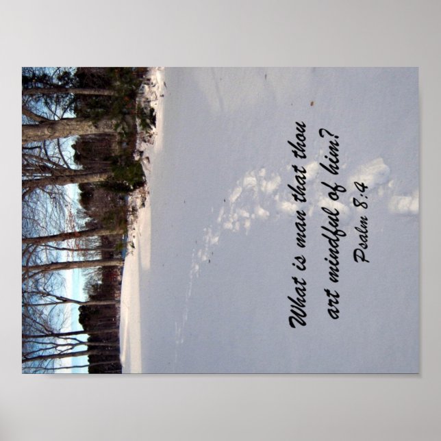 Psalm 8:4 poster (Vorne)