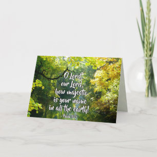Psalm-8:9 O Lord, wie Ihr Name majestätisch ist Karte