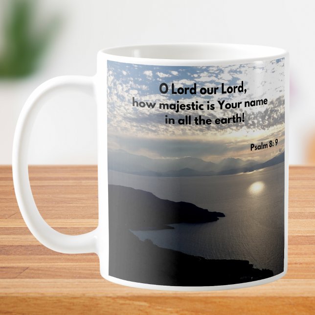 Psalm 8 Bibelverse Christlich Kaffeetasse (Von Creator hochgeladen)