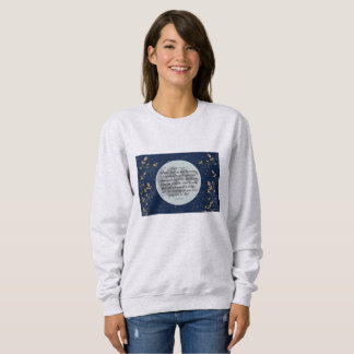 Psalm 8 Mitternacht Himmel Sweatshirt