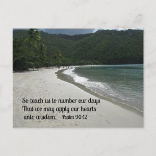 Psalm 90:12 postkarte