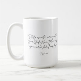 Psalm 90:14 Befriedigung der US-Tasse Kaffeetasse