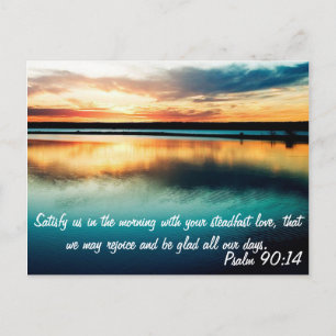 Psalm 90:14 postkarte