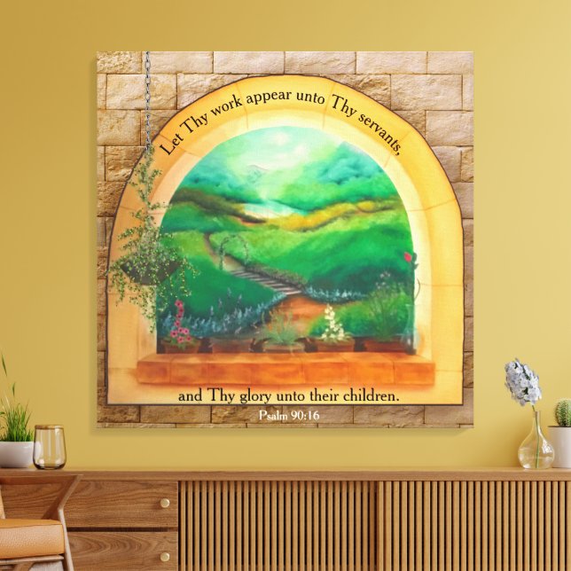 Psalm 90:16  leinwanddruck (Insitu (Wohnzimmer))