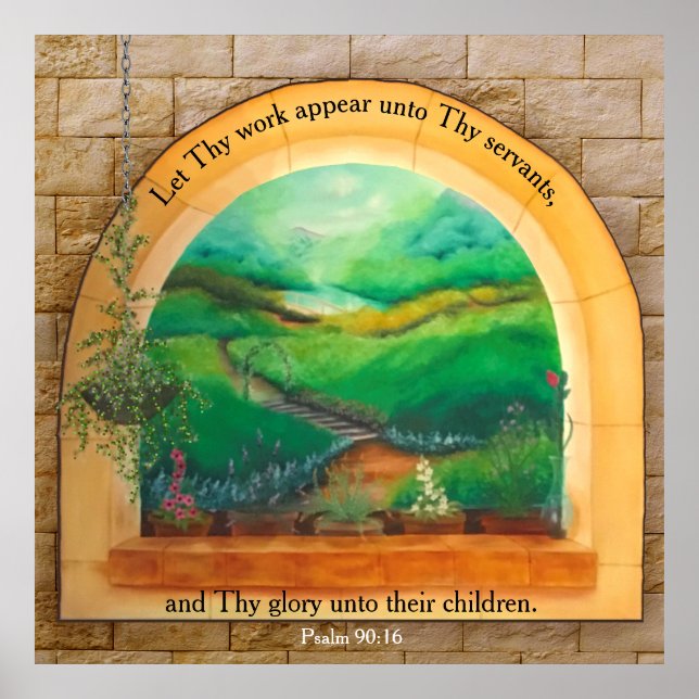 Psalm 90:16 poster (Vorne)