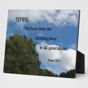 Psalm 90:1 Herr, Sie sind unser Haus gewesen.. Fotoplatte