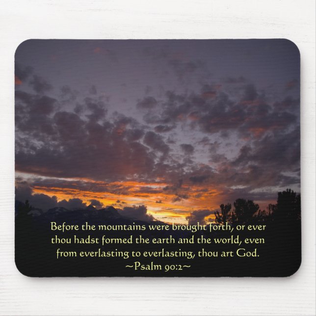 Psalm 90:2 Sierra Sunset Mousepad (Vorne)