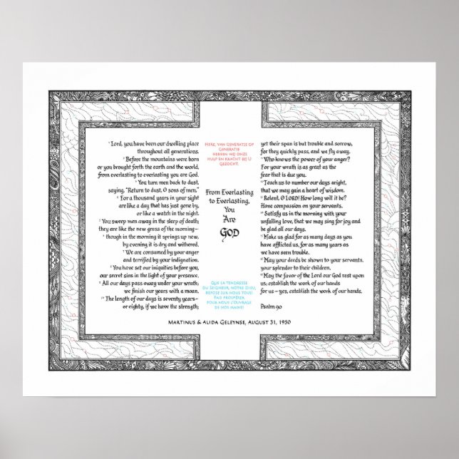 Psalm 90 poster (Vorne)