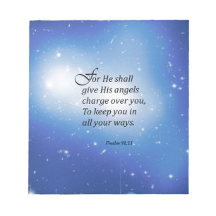 Psalm 91:11 notizblock