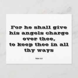 Psalm 91:11 postkarte