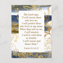 Psalm 91:14-15 Der Herr sagt, ich werde die Bibel