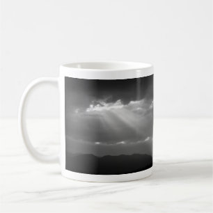 Psalm-91:1, 2 auf einer BW-Landschaft Tasse