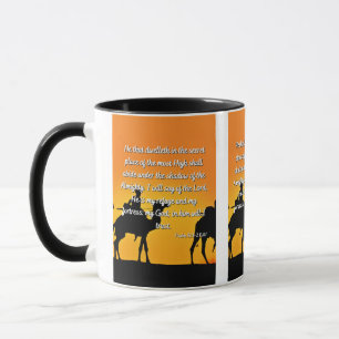 Psalm 91:1-2 KJV Bibelverse Zwei-Tone-Tasse Tasse