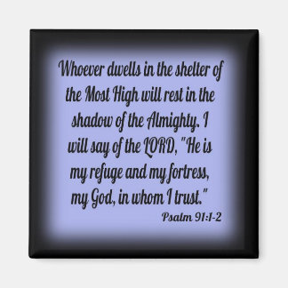 Psalm 91:1-2 magnet