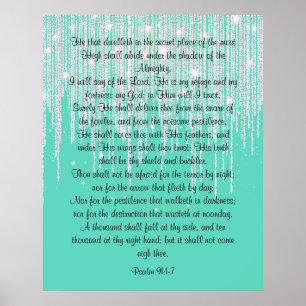 Psalm 91:1-7 poster