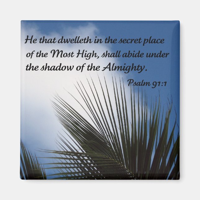 Psalm 91:1 magnet (Vorne)