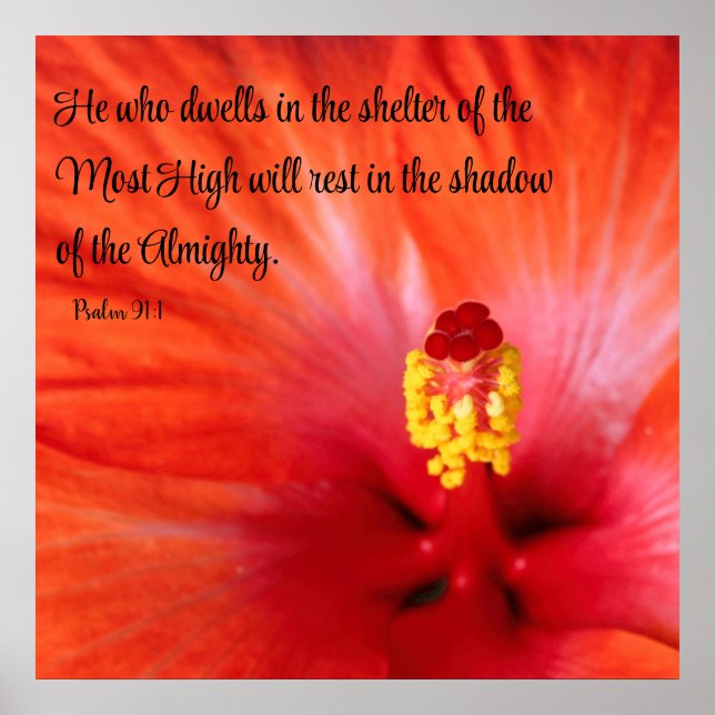 Psalm 91:1 Poster (Vorne)