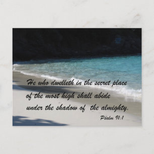 Psalm 91:1 postkarte