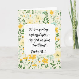 Psalm 91:2 Christian greeting Card Karte