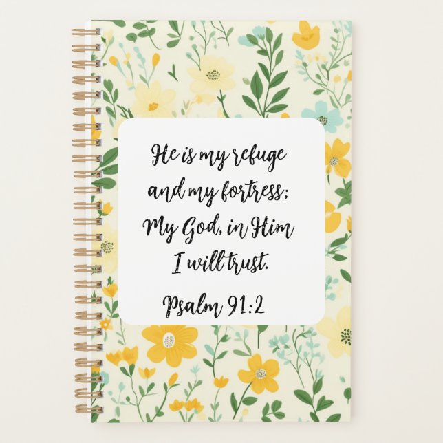 Psalm 91:2 Christian Planner Planer (Vorderseite)