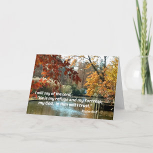 Psalm 91:2 Ich werde vom Herrn sagen Karte