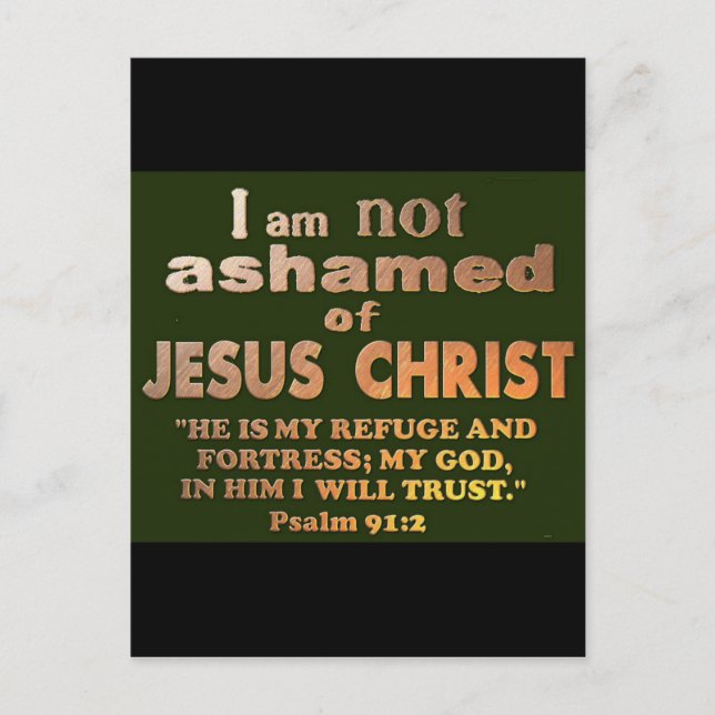 Psalm 91:2 postkarte (Vorderseite)