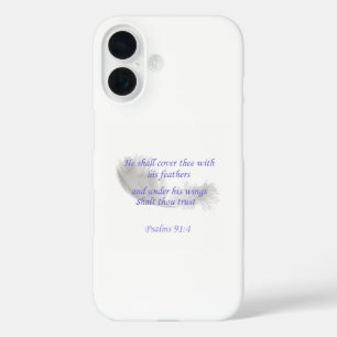 Psalm 91:4 Er wird dich mit seinen Federn decken iPhone 16 Hülle