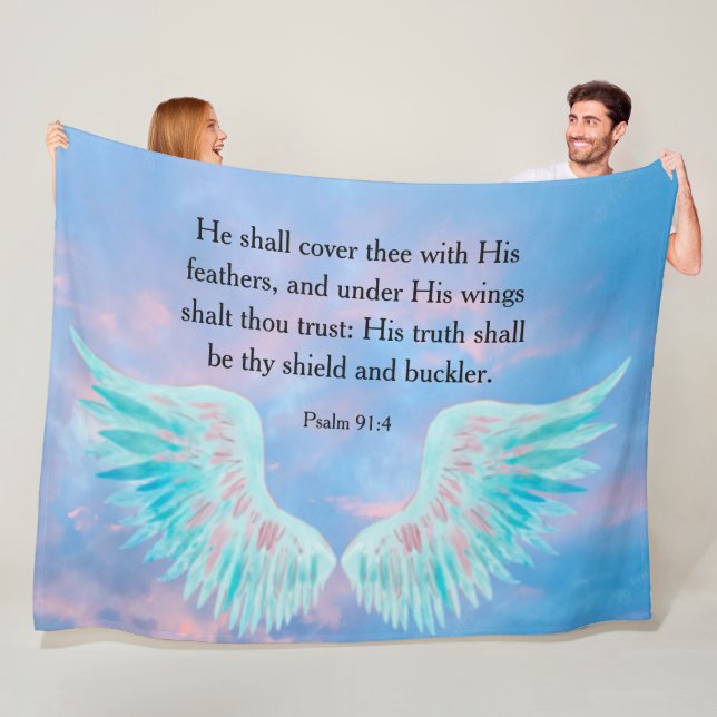 Psalm 91:4 fleecedecke (Beispiel)