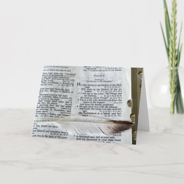Psalm 91 - Besondere Anlass-Karte Karte (Vorderseite)