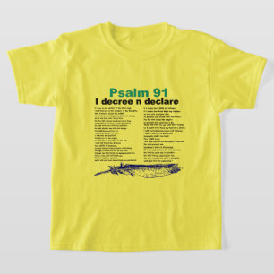 Psalm 91 Bible Scripture Girls Christlicher T - Sh T-Shirt