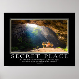 Psalm 91 Bible Verse Englisch Inspirational Poster