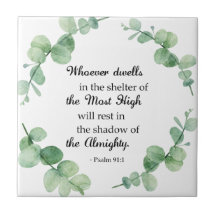 Psalm 91 Christlicher Glaube Eukalyptus Kranz Bibe