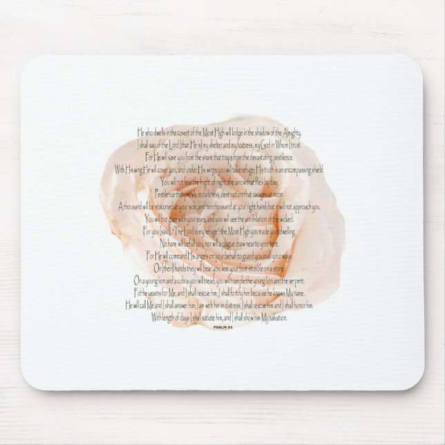 Psalm 91 Der Herr ist meine Zuflucht Mousepad (Vorne)