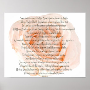 Psalm 91 Der Herr ist meine Zuflucht Poster
