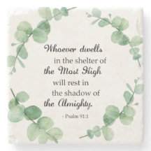 Psalm 91 Eukalyptus-Kranz christliche Glaubensbibe