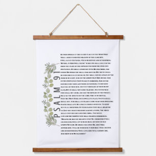 Psalm 91 Eukalyptusblätter Bibelverse Christlich Wandteppich Mit Holzrahmen