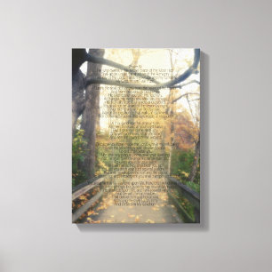 Psalm 91 Forest Foto Christlich Bible Verse Wall Leinwanddruck
