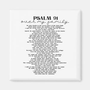 Psalm 91 für Ihre Familie Magnet
