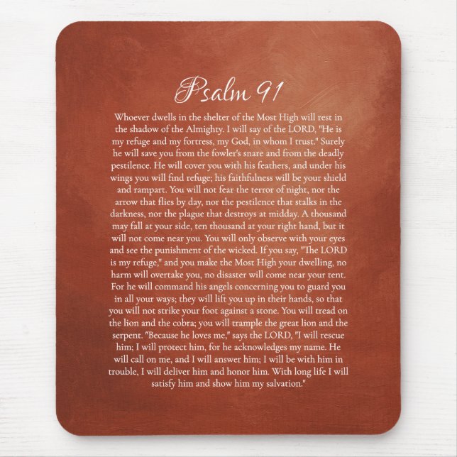 Psalm 91 für Schutz Mousepad (Vorne)