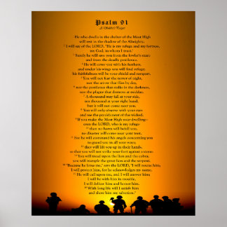 Psalm 91 - Gebet eines Soldaten Poster