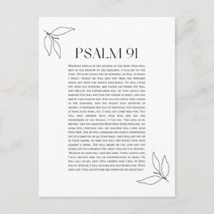 Psalm 91 ist ein Psalm der Bibel. Der Anfang laute Postkarte