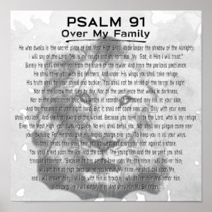 Psalm 91 Lion Artwork für Ihr Zuhause-Poster Poster